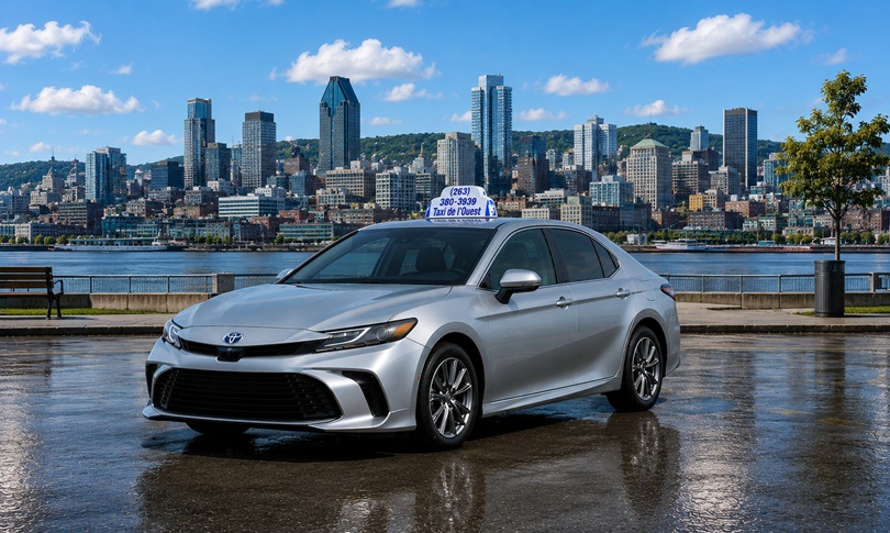 Toyota Camry pour service de taxi confortable à Montréal
