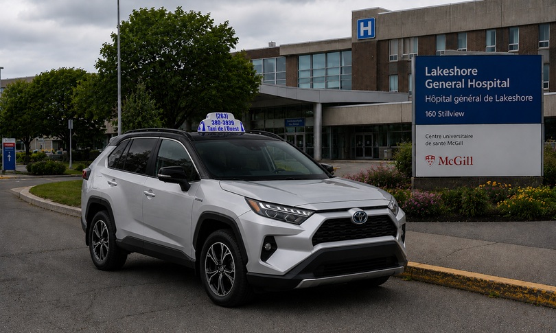 Toyota RAV4 pour taxi vers l'aéroport de Montréal